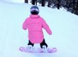 7 year old girl first time snowboarding