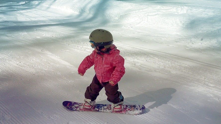 Snowboarding Age 3 