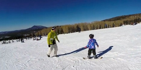 Rylee's First Snowboarding Experience