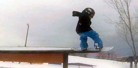 The Champ 5 year old snowboarder