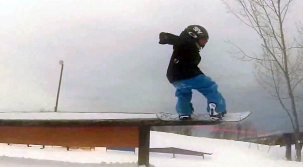 The Champ 5 year old snowboarder